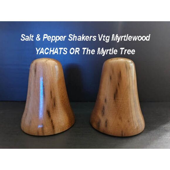 Pair of vintage Myrtlewood Yachats OR S&P shakers - Picture 1 of 6